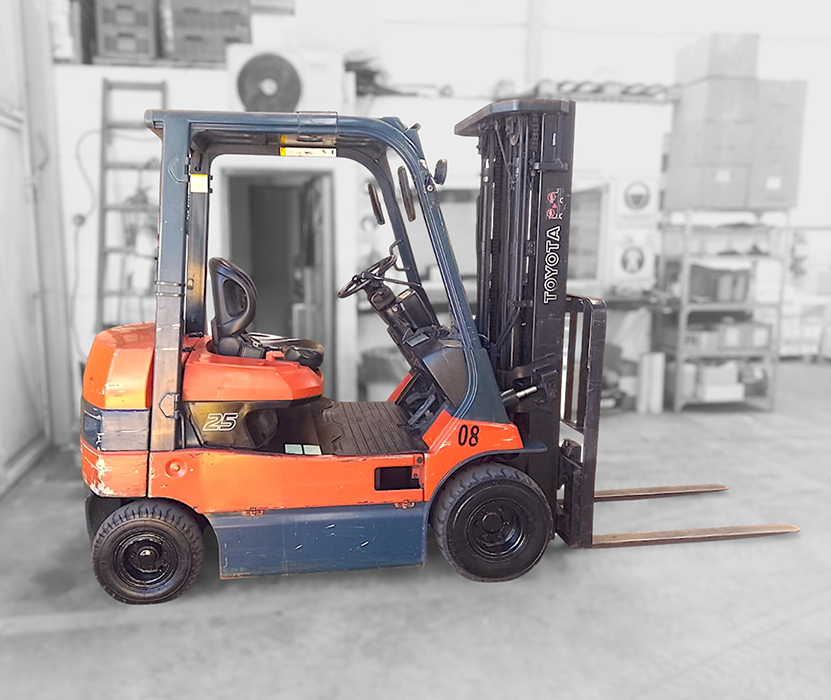 Autoelevador en operación